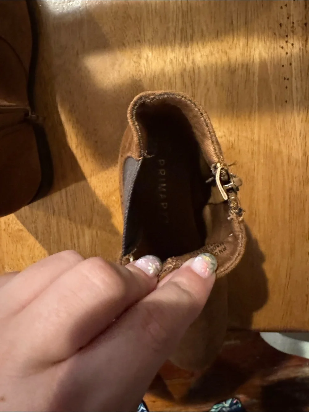 Primark Tan Suede Ankle Boots for Kids